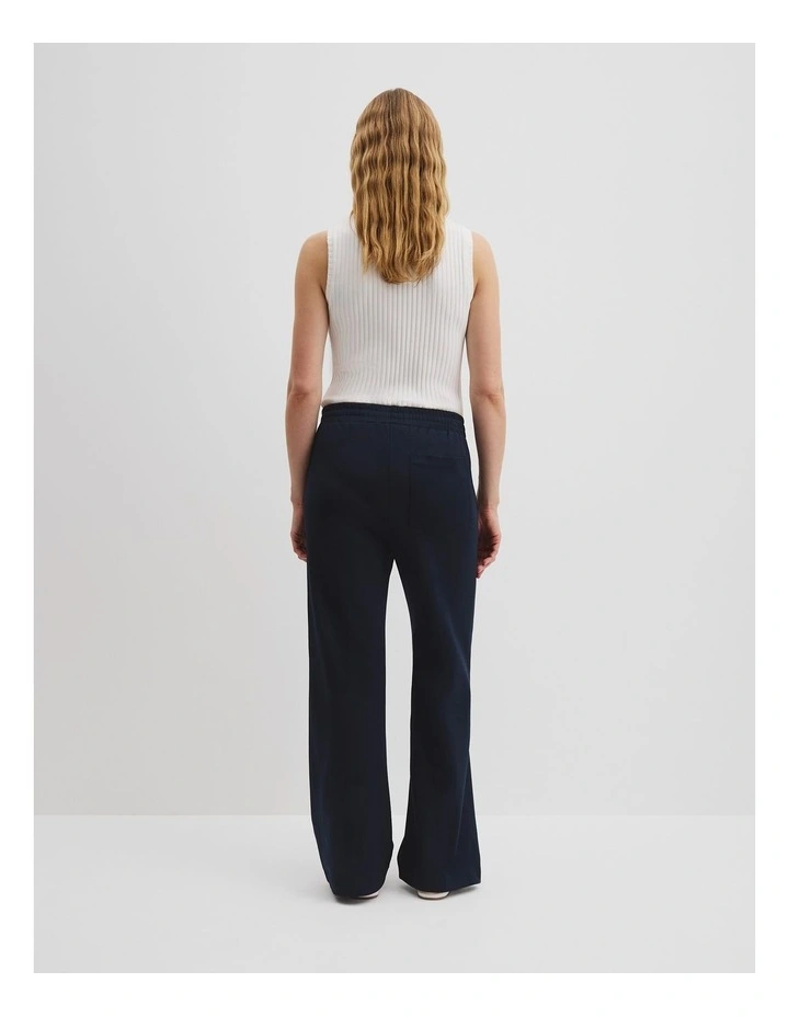 Tricot Pant in Navy image 4