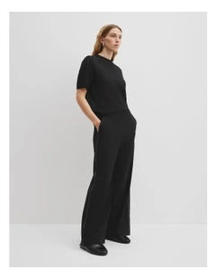 Side Stitch Pant in Black