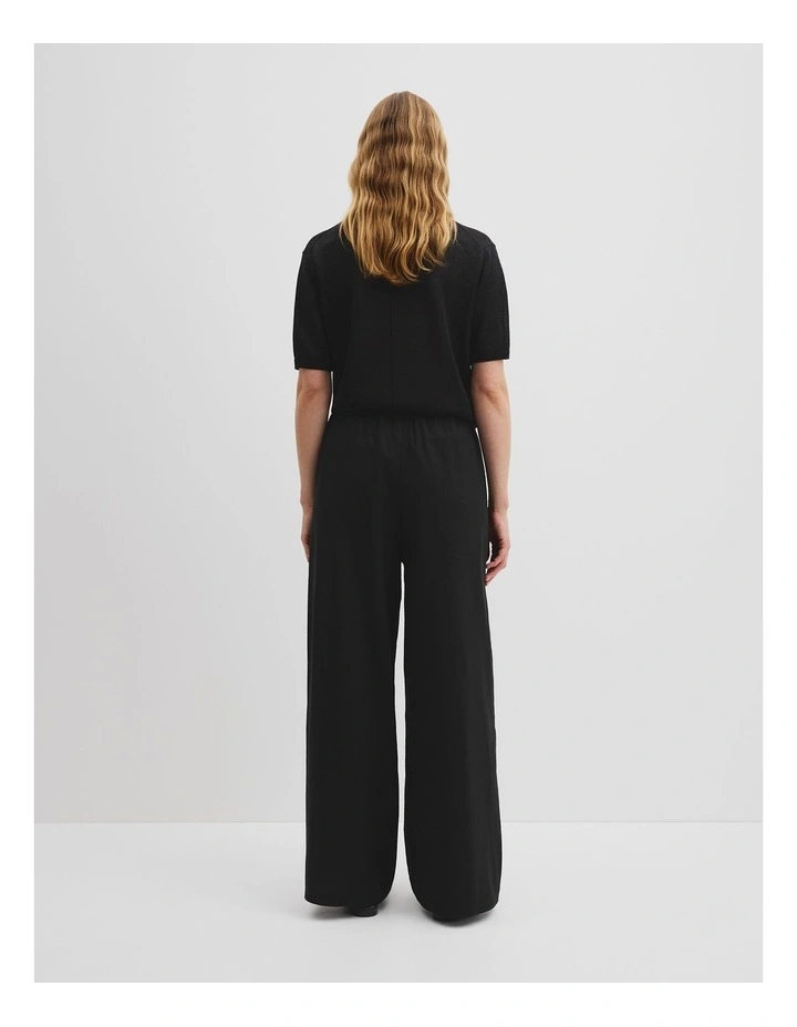 Side Stitch Pant in Black image 4
