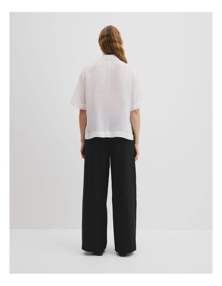 Panelled Crop Popover in White image 4