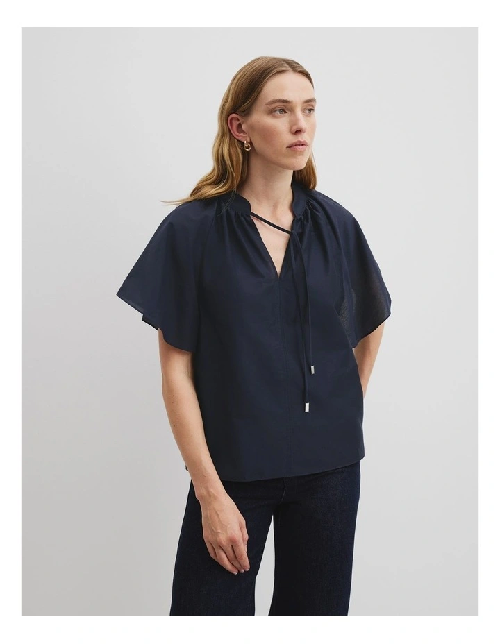 Flutter Sleeve Blouse in Twilight image 3