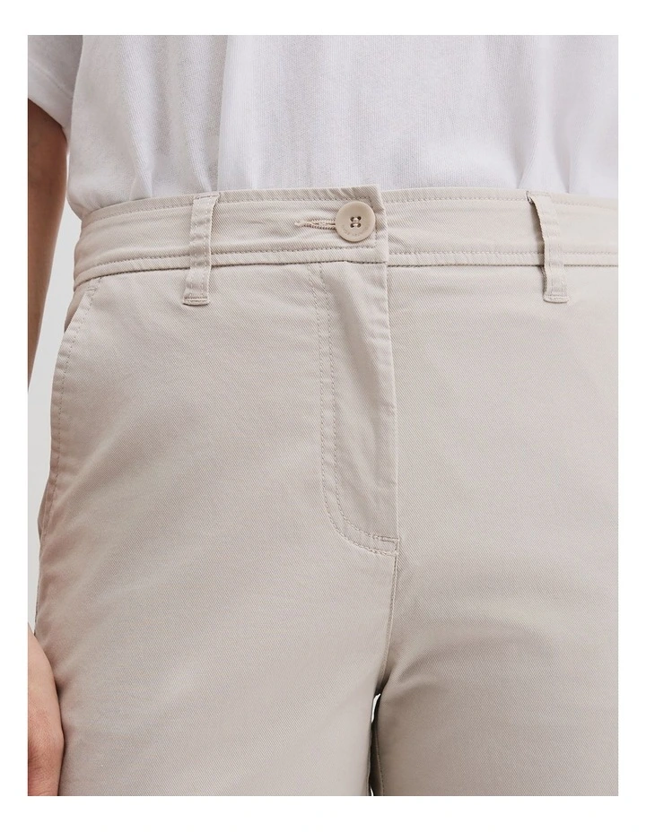 Australian Cotton Twill Walk Short in Stone image 3