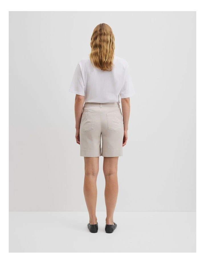 Australian Cotton Twill Walk Short in Stone image 4