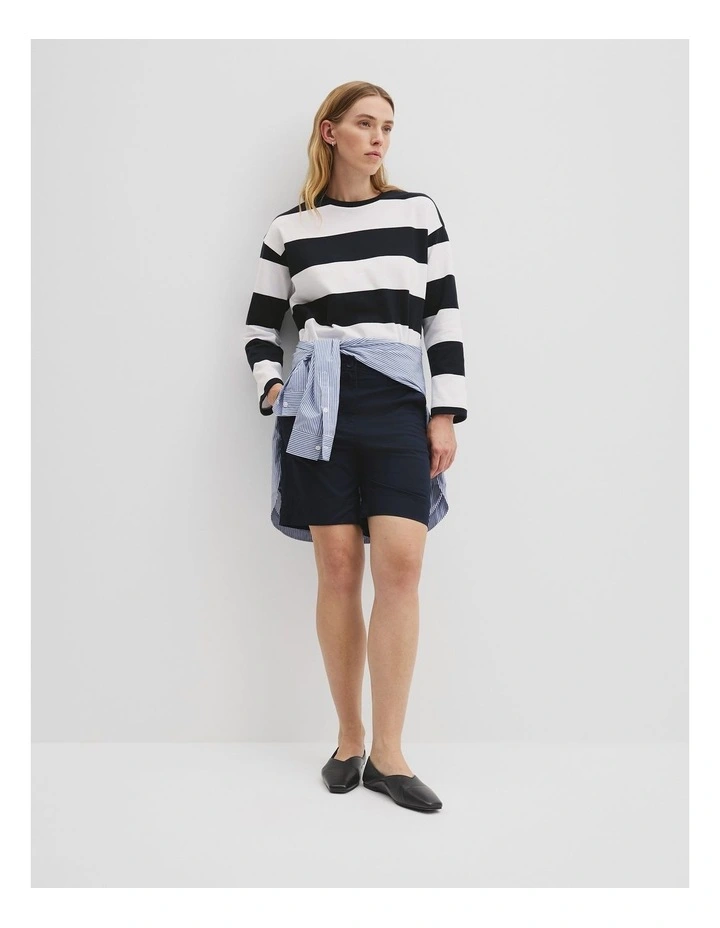 Australian Cotton Twill Walk Short in Ink image 1