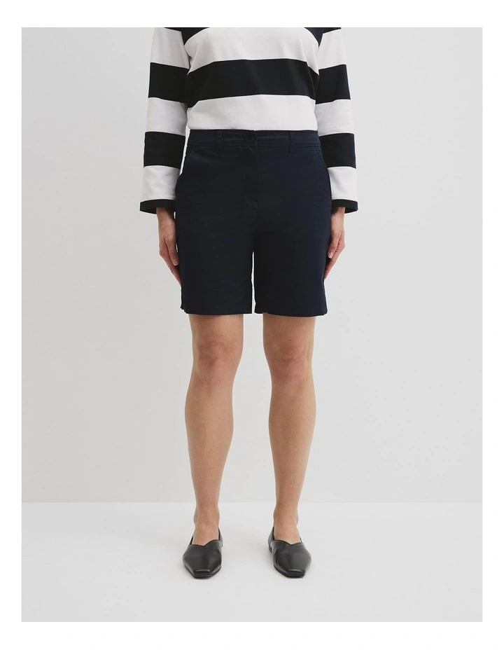 Australian Cotton Twill Walk Short in Ink image 2