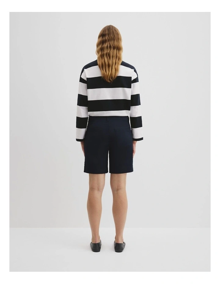 Australian Cotton Twill Walk Short in Ink image 4