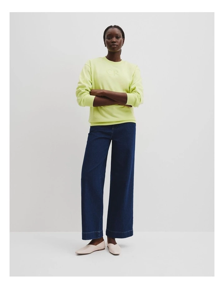 Australian Cotton Logo Sweat in Citrus image 2