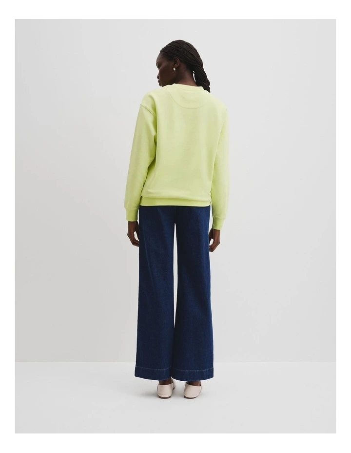 Australian Cotton Logo Sweat in Citrus image 4