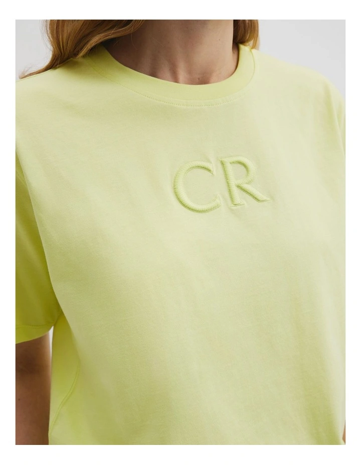 Australian Cotton Logo T-shirt in Citrus image 2