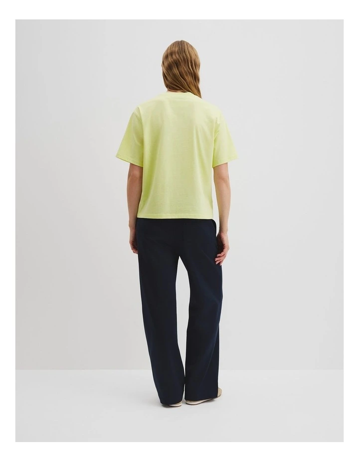 Australian Cotton Logo T-shirt in Citrus image 4