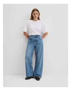Boyfriend Jean in Aged Mid Wash