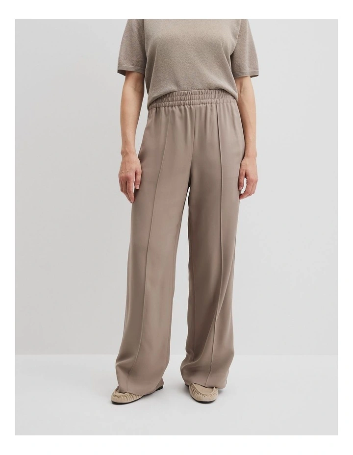 Side Stripe Pant in Taupe image 2