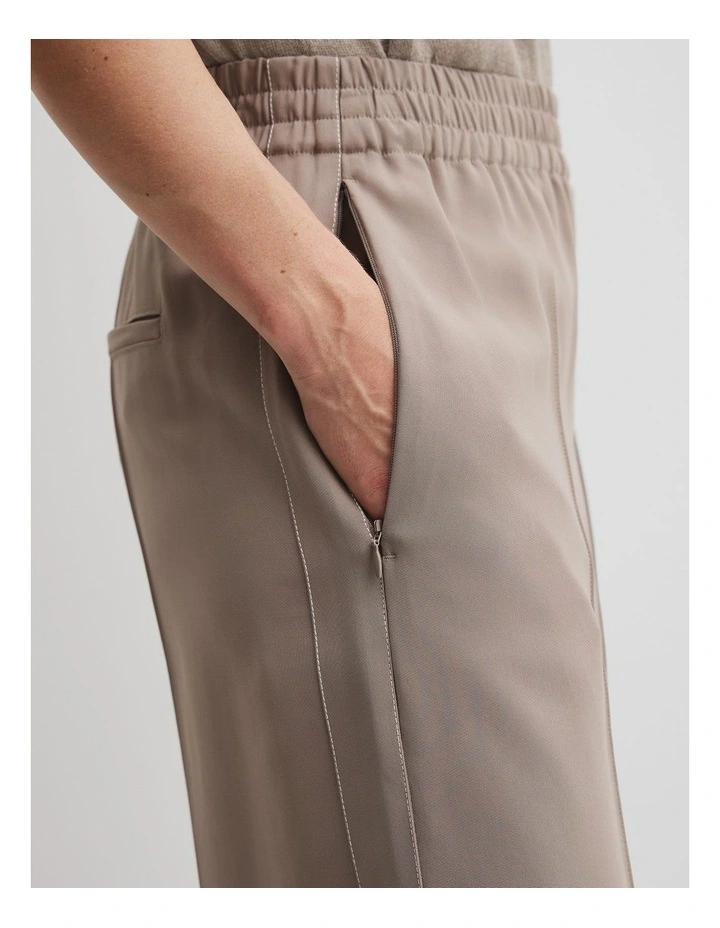 Side Stripe Pant in Taupe image 3
