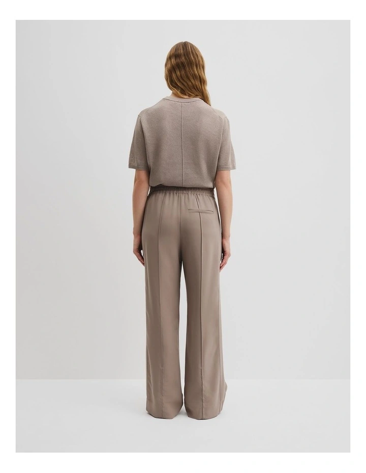 Side Stripe Pant in Taupe image 4