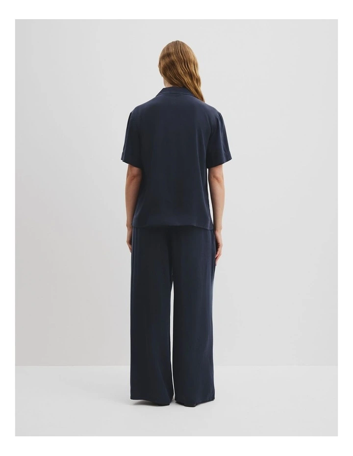 Short Sleeve Cupro Shirt in Twilight image 4