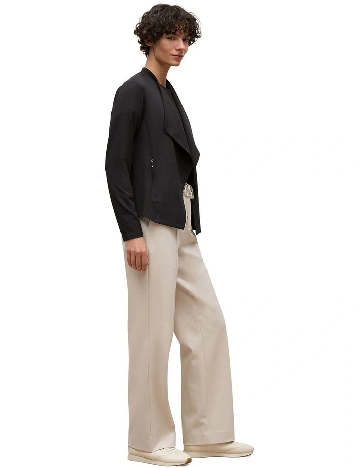 Bamboo Viscose Jacket in Black image 4