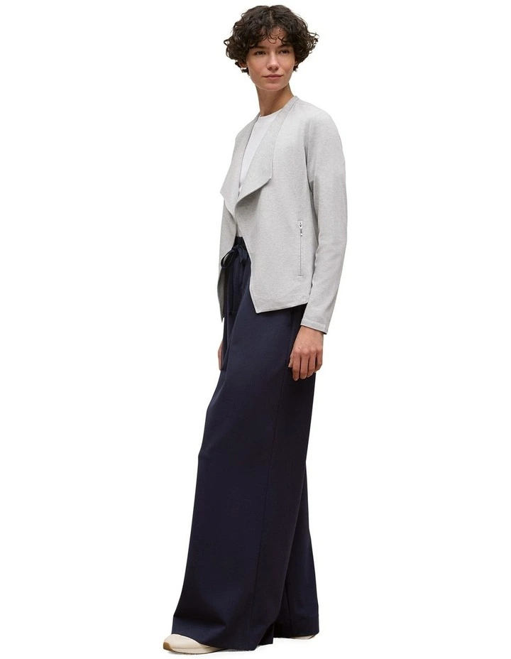 Bamboo Viscose Marle Jacket in Light Grey Marle image 4