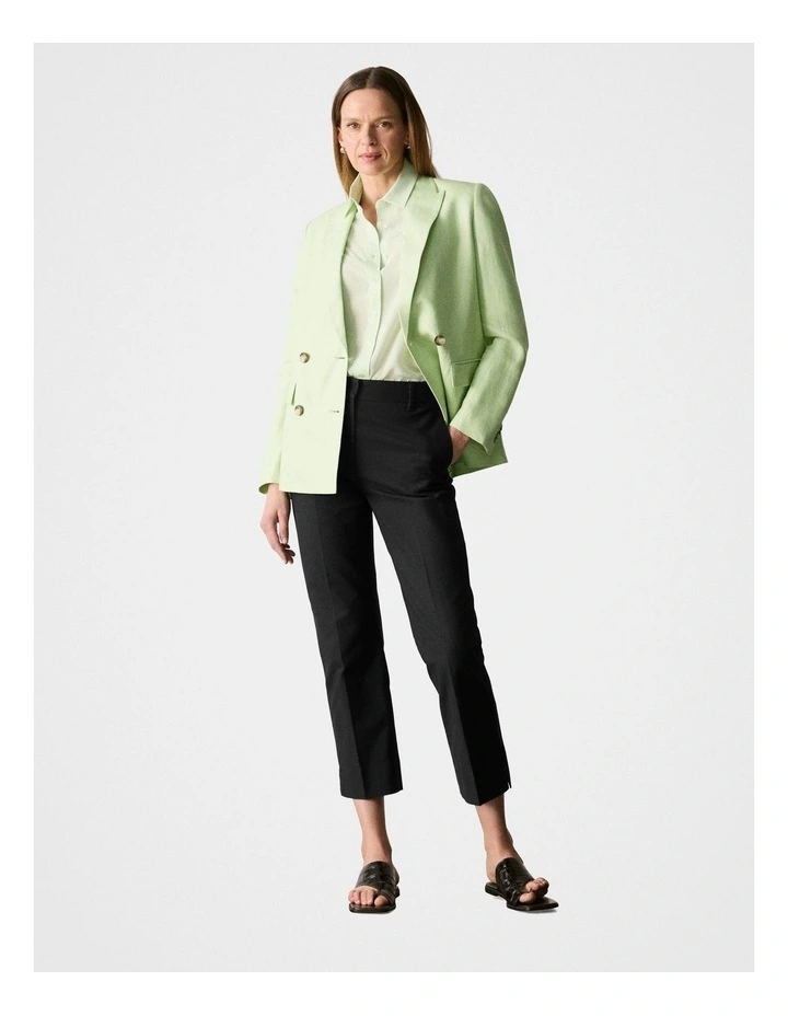 Tailored Straight Leg Pant in Black image 1