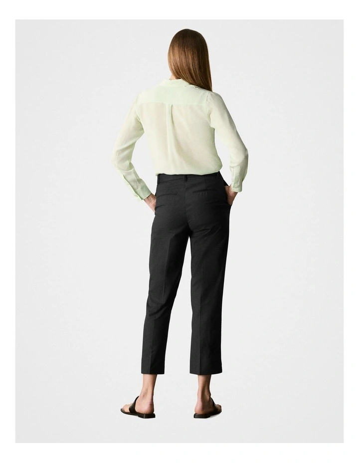 Tailored Straight Leg Pant in Black image 3