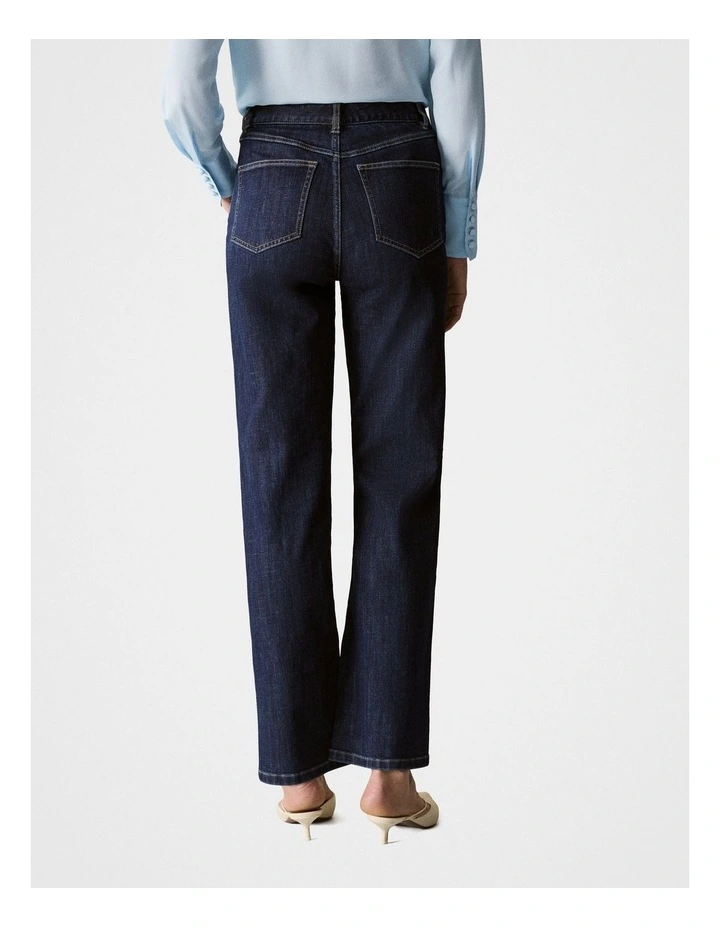 Straight Leg Jean in Washed Indigo image 3