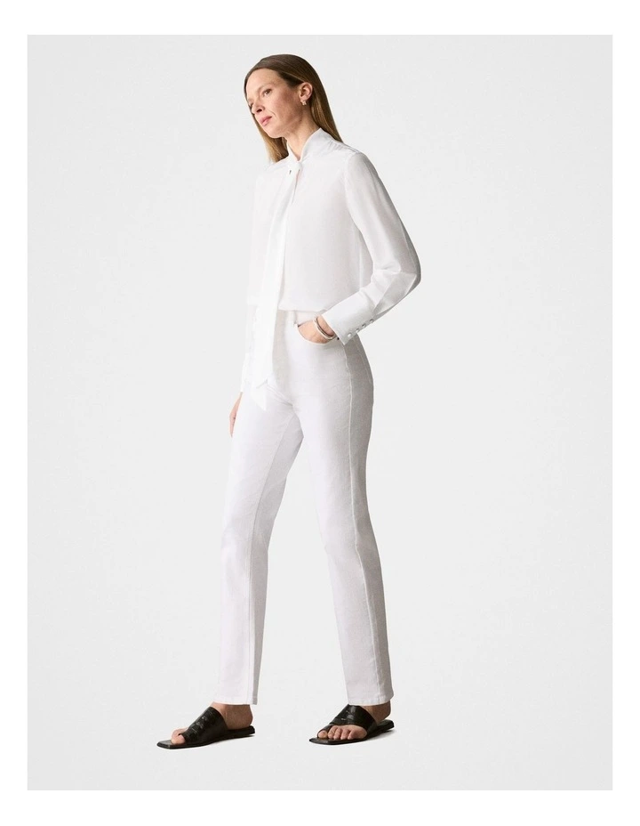 Straight Leg Jean in White image 1