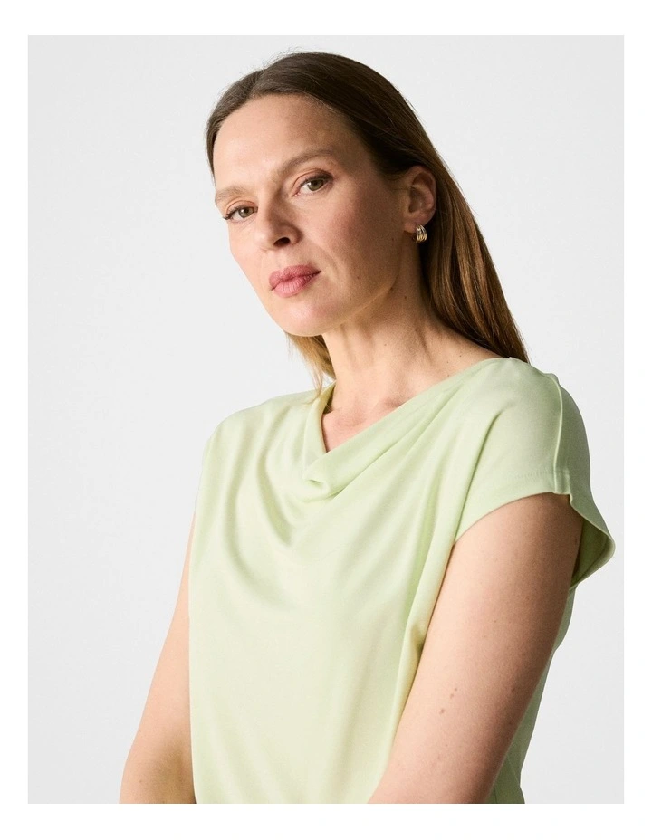 Trenery Cowl Neck T-shirt in Pistachio | MYER