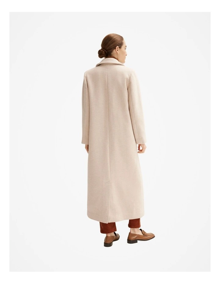 Puppytooth Car Coat in Oatmeal Marle image 3