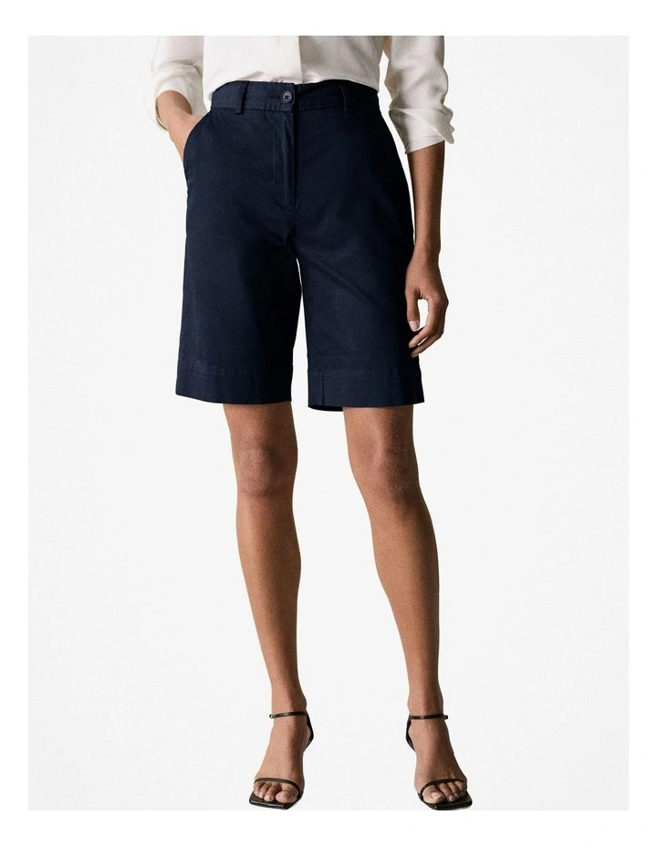 Longline Chino Shorts in Night Sky image 2