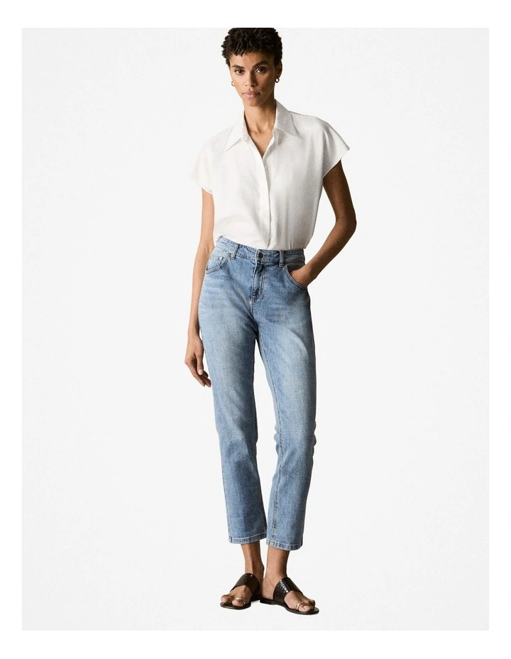 Boyfriend Jean in Vintage Wash Denim image 1