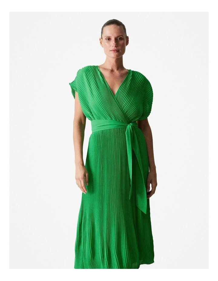 green emerald velvet dress MORANA DRESS