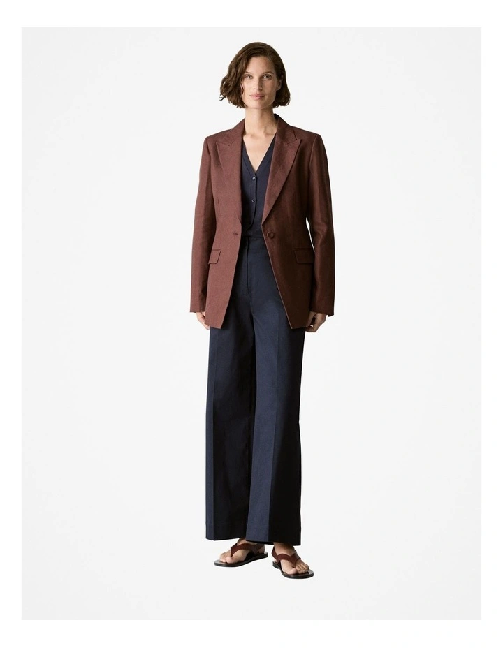 Draped V Neck Cardigan in Night Sky image 5