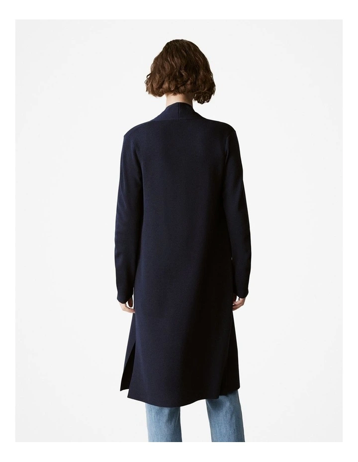 Merino Longline Cardigan in Night Sky image 4