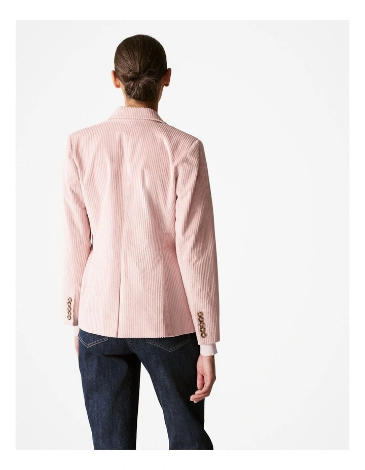Italian Corduroy Blazer in Dusty Lilac image 3