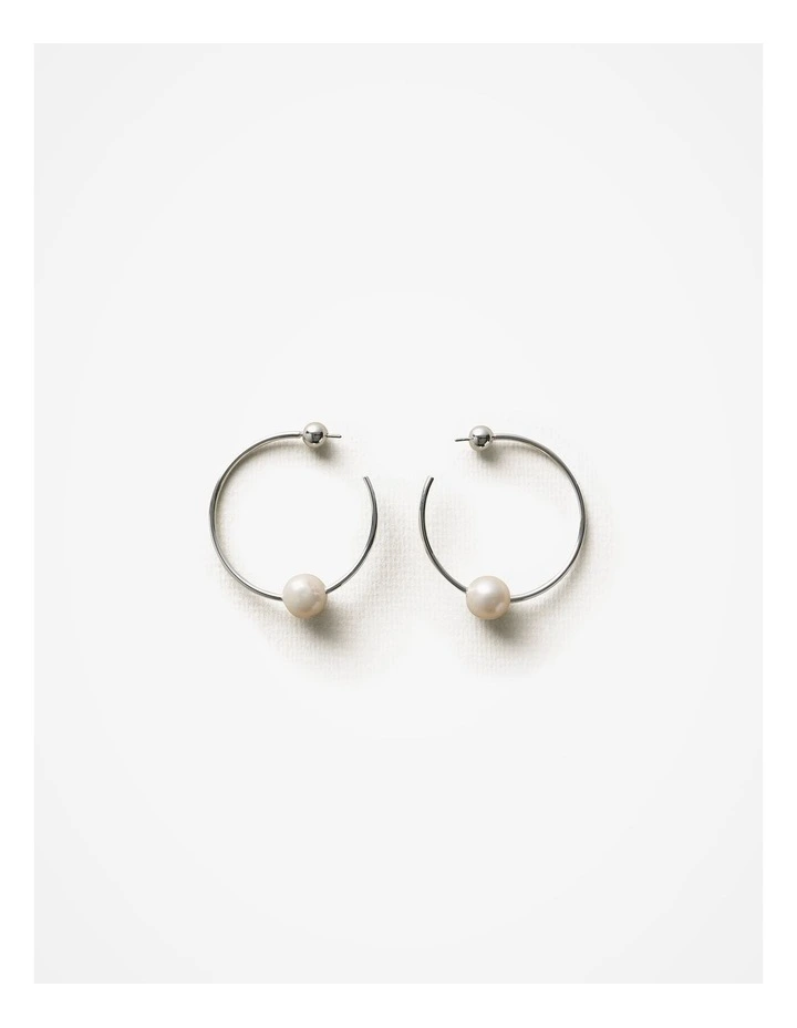 ELOISE FEATHER HOOP EARRINGS main image 1