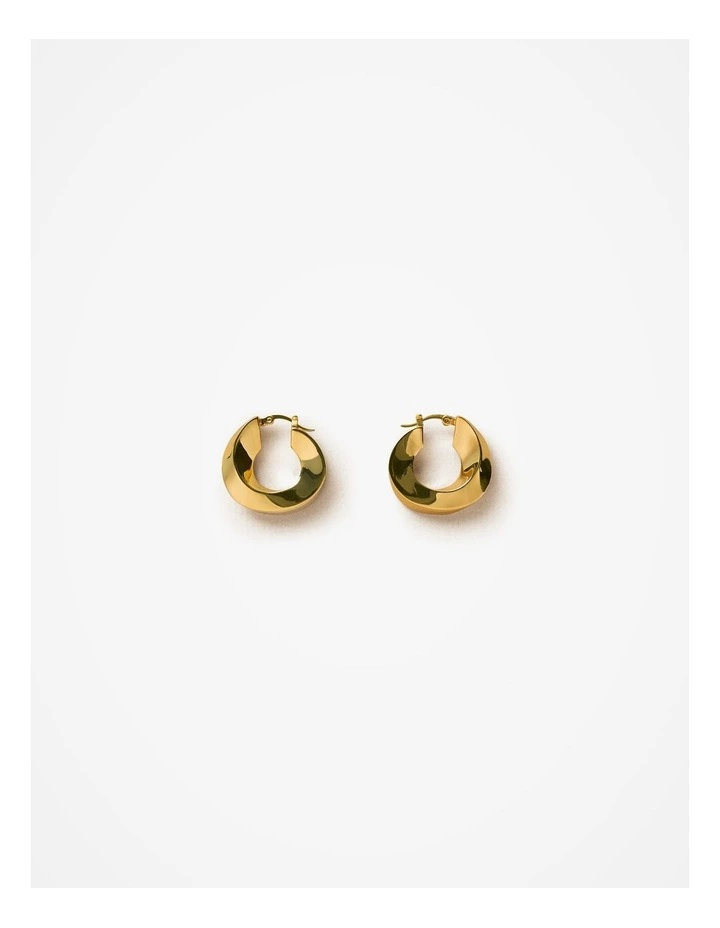 Vera Hoop Earrings in Gold image 1