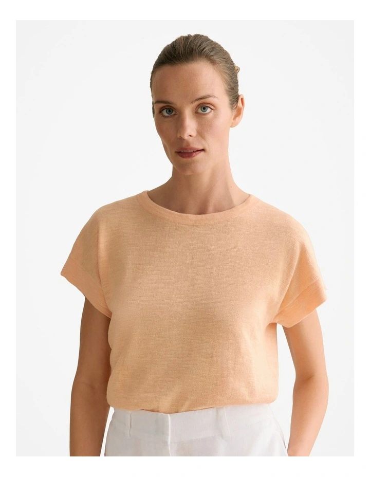 Linen Shirt in Apricot