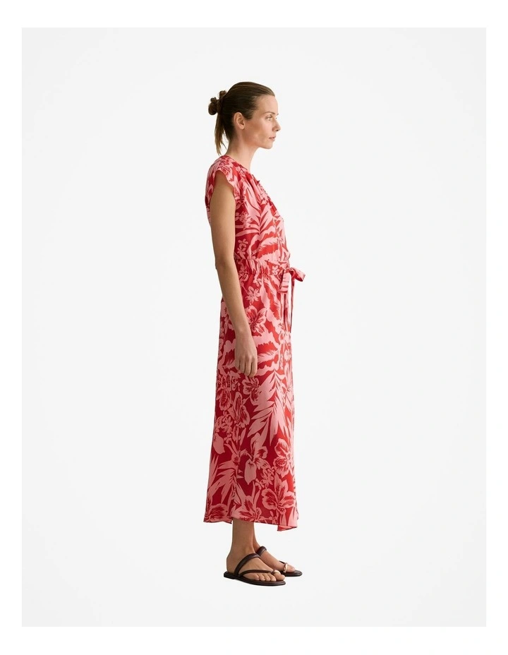 Hibiscus Modal Pull On Skirt in True Red image 5