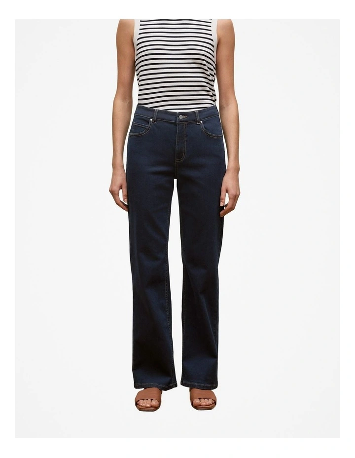 Wide Leg Jean in Dark Indigo image 1
