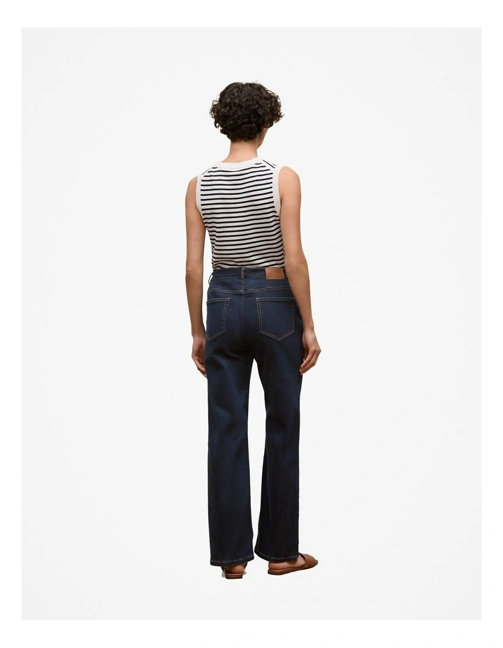 Wide Leg Jean in Dark Indigo image 4