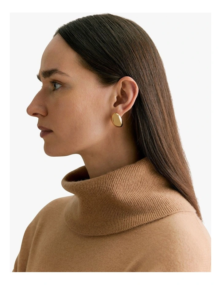 Avoca Stud Earrings in Gold image 4