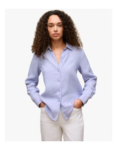Delave Linen Classic Shirt in Chambray