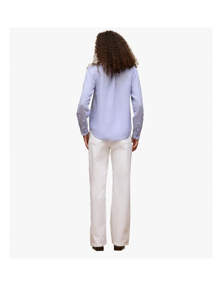 Delave Linen Classic Shirt in Chambray image 2