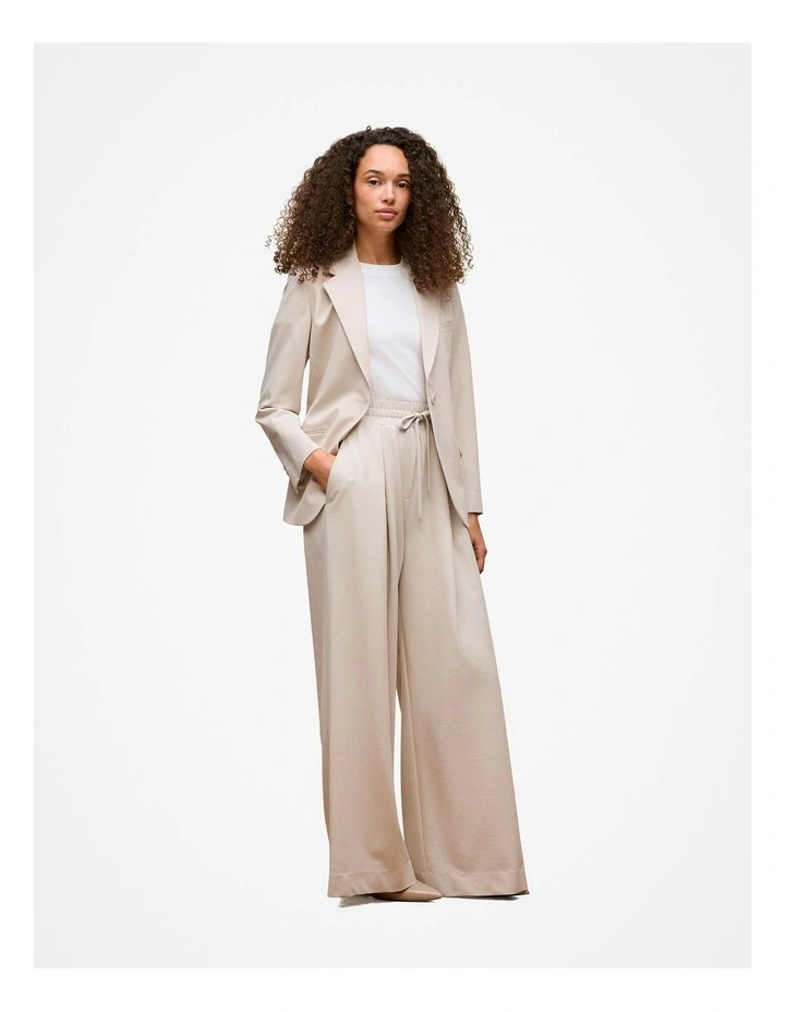 Ponte Tailored Blazer in Stone image 4