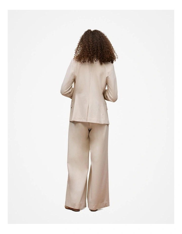 Ponte Tailored Blazer in Stone image 5