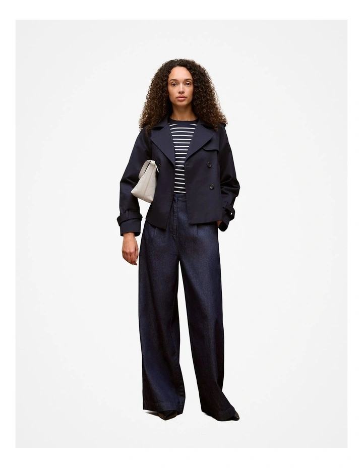 Denim Tailored Pant in Dark Blue image 3