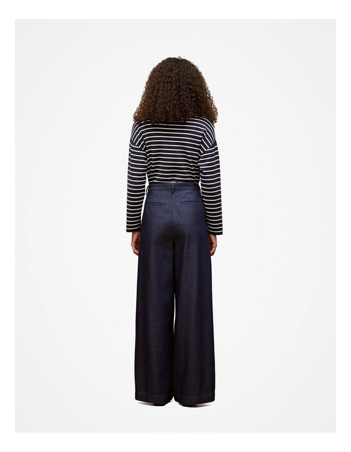 Denim Tailored Pant in Dark Blue image 6