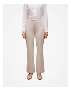 Ponte Tailored Kick Flare Pant in Stone