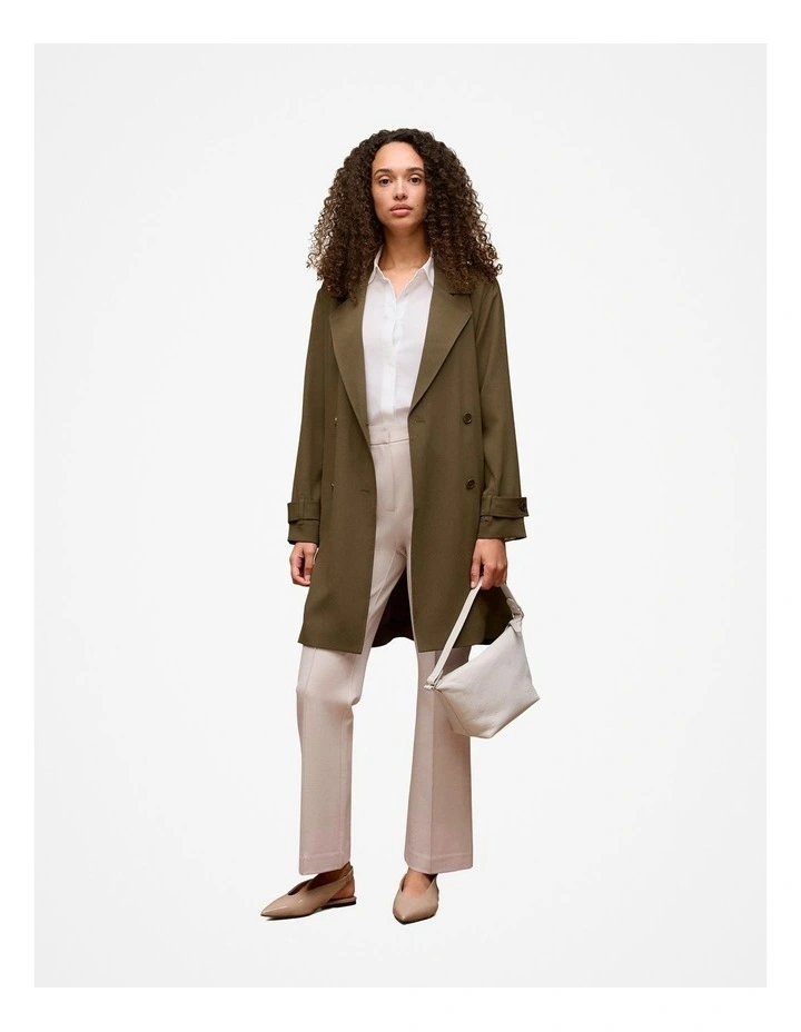Ponte Tailored Kick Flare Pant in Stone image 3