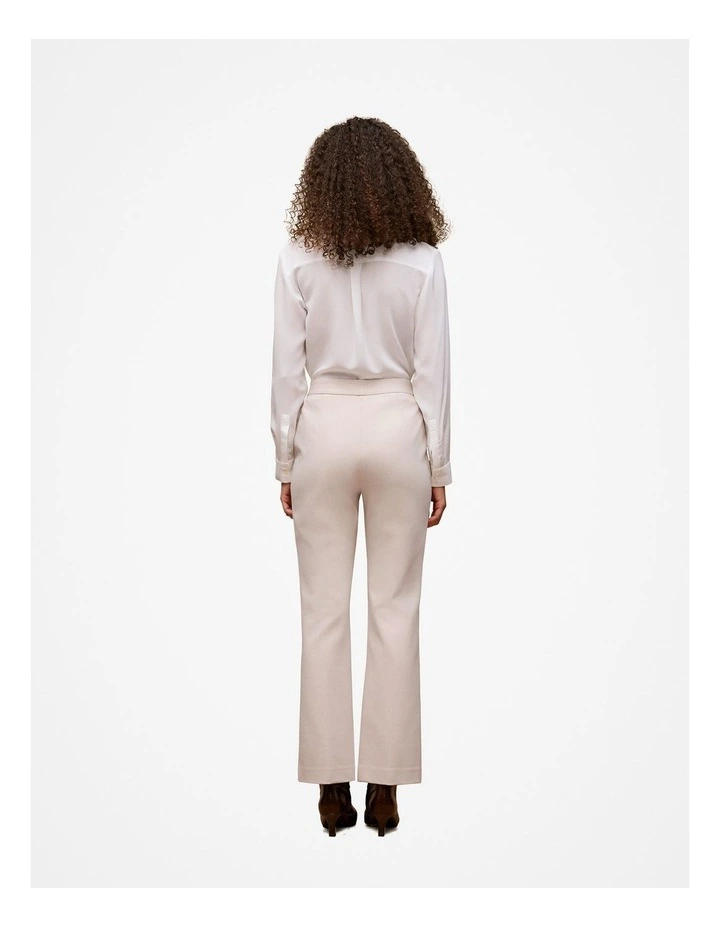 Ponte Tailored Kick Flare Pant in Stone image 5
