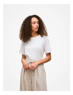 Australian Cotton Crew T-shirt in White